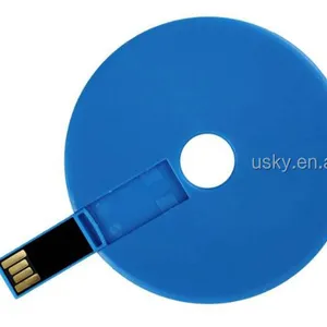 음악 cd 모양의 플래시 드라이브 컴팩트 디스크 Videodisc 데크 Usb 메모리 스틱 플래시 디스크 Usb 스틱 라운드 사용자 정의 플래시 메모리 카드