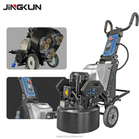 Meuleuse à béton manuelle sans poussière JINGKUN modèle 450 4kW - 220V Haute efficacité Garantie 1 an pour les petites surfaces intérieures/extérieures