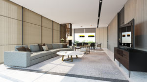 Meubles de lit d'hôtel CREATION <span class=keywords><strong>Bali</strong></span> Resort <span class=keywords><strong>Hotel</strong></span>, design contemporain de luxe léger, placage en bois de chêne clair, avec décoration en rotin - Product Image 3