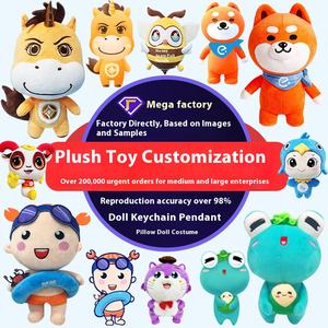 Custom Enterprise IP Mascot Plush Bear <b>Toy</b> Super Soft Cotton Doll with PP Filling Handmade <b>Toy</b> Sample - Product Image 1
