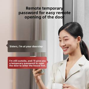 Beck <span class=keywords><strong>Bosch</strong></span> Serrure de porte intérieure numérique intelligente en alliage de zinc connecté WiFi pour chambre à coucher avec empreinte digitale et mot de passe Caractéristique spéciale - Product Image 3