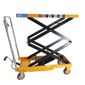 Jichuan <strong>Manual</strong> Hydraulic <strong>Boom</strong> <strong>Lift</strong> Table 350kg Loading Capacity High Quality Steel 905x500x50mm - Product Image 1