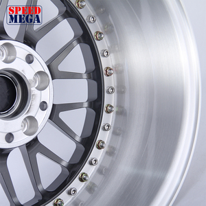 Wholesale Customization 8J JDM Style LM Forged Aluminum Alloy Car Wheels 6061-T6 2 Piece Brush Finish Sliver Lip Passenger Cars - Product Image 4