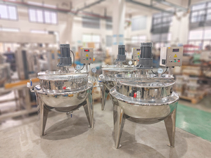 Thép không gỉ thẳng đứng 100L hơi nước hoặc điện sưởi ấm vỏ bọc nấu ăn nồi với mixer - Product Image 3