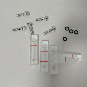 Jauge de niveau d'huile Manny YJ-095 avec fenêtre en verre pour la surveillance du niveau de lubrifiant du compresseur - Product Image 3