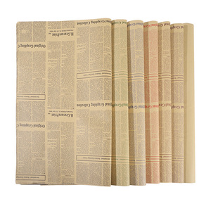 50*<span class=keywords><strong>70</strong></span> <span class=keywords><strong>cm</strong></span> papier d'emballage de journal feuilles de papier d'emballage de livre Vintage pour l'emballage de cadeau - Product Image 1