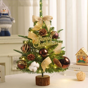 High Quality 45-60cm Mini <b>Christmas</b> <b>Tree</b> Set <b>Small</b> Home <b>Christmas</b> Scene Decorations Paper Ornaments for Holiday Use - Product Image 2