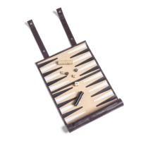 Anpassbares Platzsparendes Familien-Rollbackgammon mit Siebdruck-Logo, Aufrollbares Backgammon-Reiseset