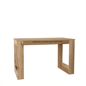 โต๊ะคอมพิวเตอร์ทรงสี่เหลี่ยมสมอคกี้โอ๊คลายซีย์พื้นผิวไม้เฟอร์นิเจอร์โฮมออฟฟิศ - Product Image 1