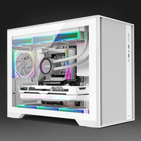Newly Computer PC Tower Gaming Pc Case White Gaming Casing Pc Cabinet M-ATX Computer Cases Towers Case Pc Gamer With Type C