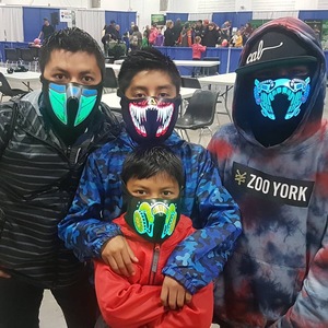 Máscara LED Finegreen Nova Chegada 2021 Máscara de Halloween Moda Atacado Máscara de Festa Elétrica - Product Image 2