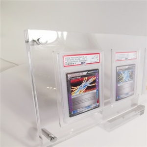 Manufacturer Wholesale Custom Transparent Triple Graded Card Display Frame Premium Acrylic Sports Card Display Modern Style - Product Image 2