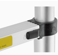 Échelle télescopique portable en aluminium/fer pour la maison, la construction et l'entrepôt - Vente en gros