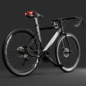 Bicicleta de Carretera con Cuadro de Acero 700C, Llantas Delgadas, Velocidad Variable y Frenos de Disco para Adultos - Product Image 3