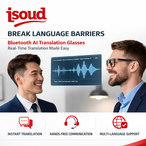 El mejor sistema de inteligencia artificial para gafas con traducción en tiempo real para llamadas de audio/video y música, con control táctil - Product Image 3