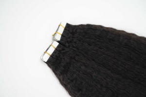 Extensions de cheveux naturels à bandes adhésives pour femmes noires, double face, texture raide crépue, extensions de cheveux humains véritables, trame invisible - Product Image 2