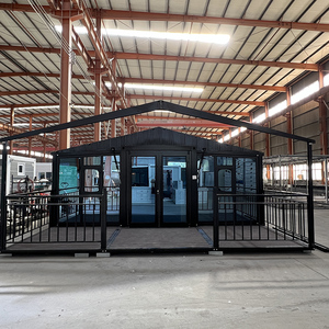 2025 lüks 40ft Modern prefabrik konut konteyner ev genişletilebilir deniz Containerized prefabrik evler