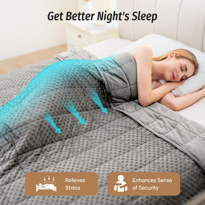 <span class=keywords><strong>Couverture</strong></span> <span class=keywords><strong>lestée</strong></span> en gros, <span class=keywords><strong>couverture</strong></span> de gravité toute saison, lavable, antimicrobienne, avec des billes de verre de qualité supérieure, 20 lb, <span class=keywords><strong>couverture</strong></span> pour adulte - Product Image 6