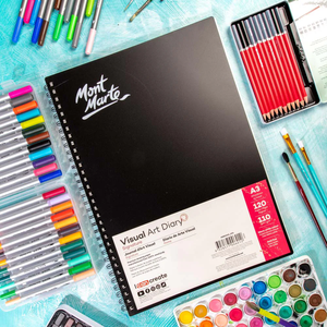 Mont Marte Visual Art Diary A3 120 página artista Sketchbook bloc de papel - Product Image 1