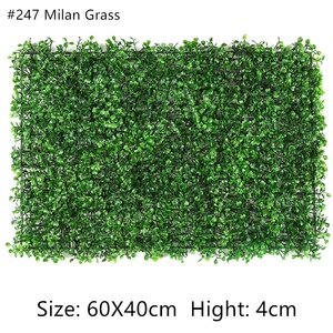 QSLH-GWE008 <span class=keywords><strong>Plante</strong></span> Artificielle Décorative Milan Herbe En Plastique Eucalyptus Mur Herbe Décor À La Maison - Product Image 2