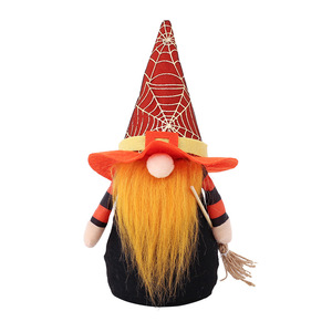Decoraciones <span class=keywords><strong>de</strong></span> Halloween para el Hogar, Muñeca <span class=keywords><strong>de</strong></span> Bruja Anciana sin Rostro con Diseño <span class=keywords><strong>de</strong></span> Calabaza, Adornos <span class=keywords><strong>de</strong></span> Tela <span class=keywords><strong>de</strong></span> Seda - Product Image 5