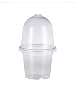 3,5 "4" 5 "6" 7,6 "Zoll PET Garten pflanze Transparente Töpfe Gartens amen becher Kindergarten töpfe mit Feuchtigkeit kuppeln - Product Image 4