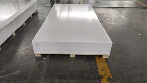 ورقة بلاستيكية بيضاء مخصصة صلبة 17 أو سميكة قابلة لإعادة التدوير مع شكل فريد من نوعه نقش قطع خدمة متضمنة الحجم - Product Image 3