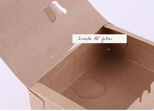 Carpeta Desechable de Papel Kraft Impresa Personalizada para Comida Rápida con Laminación Mate y Recubrimiento UV para <span class=keywords><strong>Sushi</strong></span> y Papas Fritas - Product Image 5