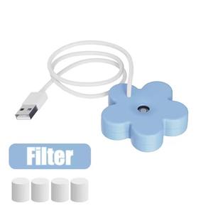 Portable Mini USB with Filter <b>Flower</b> Humidifier Bottle Aroma <b>Diffuser</b> Mist Maker Cool Mist Air Humidifier for Home Office Room - Product Image 6