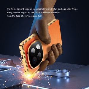 Ốp Da Lật cho <span class=keywords><strong>Redmi</strong></span> Note 14 / <span class=keywords><strong>Pro</strong></span> / Plus 14C TURBO 4 K80/k80pro 360 Ốp Kính cường lực kim loại từ tính - Product Image 2