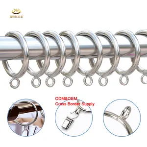 Xinhanrui Factory Custom Drapery Rings With Eyelets Metal Curtain Rod Ring