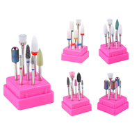 7 pièces ensemble de forets à ongles beauté ongles approvisionnement manucure Machine accessoires électrique lime à ongles perceuse ensemble pour manucure novice