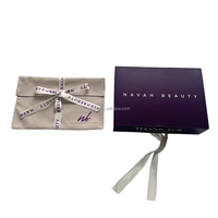 2025 paquet pliant à aimant chaud nouveau Logo personnalisé cadeau de luxe magnétique violet carton Kraft boîte