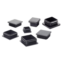 Bouchons en plastique carrés personnalisés OEM pour trous de 1/2 ", 1 ", 1 1/4 ", 1 1/2 ", 2 ", 3 " – Inserts pour meubles, embouts de pieds de chaise en tube métallique, pièces injectées