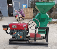 Moulin à maïs à moteur diesel / Machine à moudre le maïs / Moulin à farine de maïs auto-amorçant