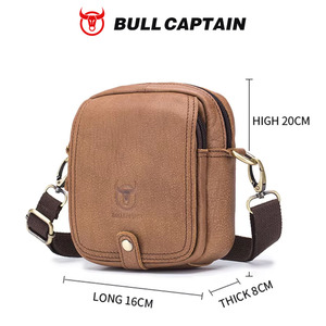 กระเป๋าคาดลำตัวผู้ชาย BULLCAPTAIN รุ่นลำลอง พรีเมียม ซิป YKK คุณภาพดี กระเป๋าหนังสะพายไหล่สำหรับผู้ชาย กระเป๋าคาดเอวผู้ชาย - Product Image 6