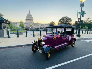 Coche DE BODA vintage eléctrico de 6 plazas personalizable nuevo diseño conducción a la derecha parque infantil coche transporte especial a la venta - Product Image 3