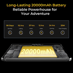 * Usine * OUKITEL RT8 Tablette robuste 20000mAh Batterie 6 Go + 256 Go - Product Image 3