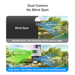 Cámara de Seguridad <span class=keywords><strong>4G</strong></span> con SIM, Exterior, 4MP, Doble Lente, 360 Grados, PTZ, Inalámbrica, WiFi, CCTV con Audio Bidireccional para el Hogar - Product Image 4