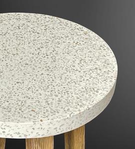 Tabourets en ciment de table d'appoint écologiques sur mesure du Vietnam Table d'appoint élégante en bois d'acacia avec dessus en béton robuste - Product Image 6