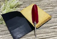Soleil et Lune Personnalisé Deckle Edge Rusti Vintage Journal en Cuir Sans Doublure Livre d'Ombre Grimoire Recyclé Antique Blanc Laitier