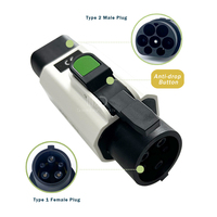 Nouveau 7KW 32A 250V AC EV Adaptateur Type2 à Type1 Anti-Drop J1772 Plug pour Nissan Leaf Hyundai Toyota