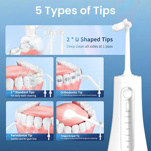 Best-seller Brosse à <span class=keywords><strong>dents</strong></span> sans fil en forme de U 360 °   Hydropulseur buccal pour un <span class=keywords><strong>nettoyage</strong></span> en profondeur avec 5 modes et 7 embouts pour les <span class=keywords><strong>dents</strong></span> - Product Image 2