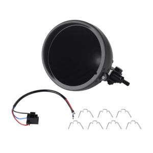 Carcasa Negra para Faro Delantero de Motocicleta de 5.75 Pulgadas con Tornillo, Carcasa de Montaje para Faro de 5.75 Pulgadas para Modelos Harley <span class=keywords><strong>Cafer</strong></span> <span class=keywords><strong>Racer</strong></span> - Product Image 1