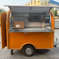 Promotion Usine : Remorque Mobile 3 Roues en Acier Inoxydable Personnalisable, Haute Qualité, Couleurs Personnalisées, pour Vente de Restauration Mobile