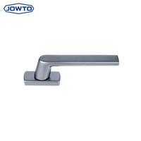 Poignée de fenêtre en alliage d'aluminium argenté avec verrou pour porte coulissante ou à battant en PVC, accessoires de quincaillerie pour petites fenêtres intérieures