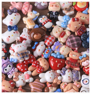 ขายส่งจี้เรซิ่นรูปดอกไม้น่ารัก สไตล์การ์ตูน สำหรับงานประดิษฐ์ DIY ตกแต่งเครื่องประดับ ติดเล็บ ผม กระเป๋า แก้ว - Product Image 2