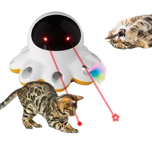 LovePaw Laser bater uma toupeira gato brincando brinquedo automático rolando inteligente treinando gato brinquedo interativo gato laser brinquedo