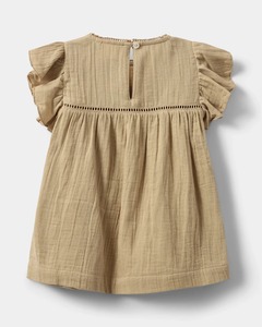 Camicetta e camicia <span class=keywords><strong>eleganti</strong></span> con maniche corte kaki da ragazza estiva - Product Image 2