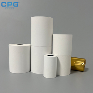 Papier thermique sans BPA 80x80mm 60gsm pour caisse d'hypermarché, rouleau de papier de reçu ultra-blanc à contraste élevé, vente en gros d'usine - Product Image 1